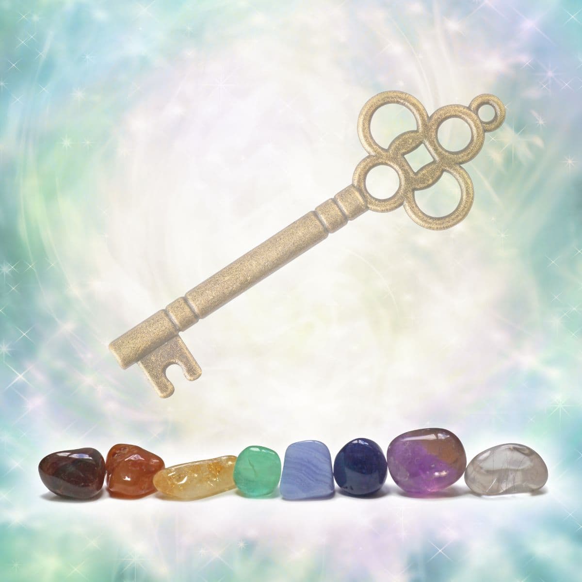 Πολύχρωμες πέτρες ως σύμβολα ενεργειακών κέντρων